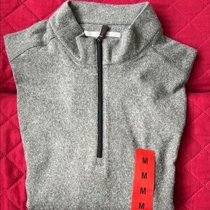 Greg Norman Collection Men's Gray Zip-Up Sweater